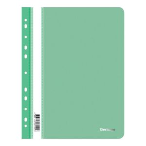 Папка-скоросшиватель пластик. перф. Berlingo, А4, 180мкм, зеленая