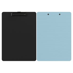 Планшет с зажимом Berlingo «Instinct» А4, пластик (полифом), аквамарин/черный