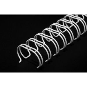 Пружины метал.;  А4, 22.2м(7/8");белые;2:1; 1/40