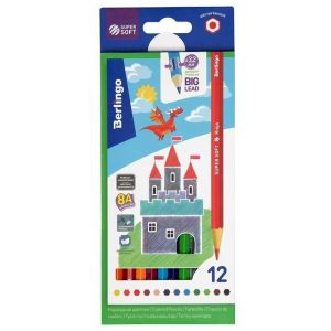 Berlingo Карандаши цветные SuperSoft Замки 12 цветов (SS00112)