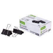 Зажимы для Бумаг Hatber X-Mate 51мм черные 12шт. в картонной коробке