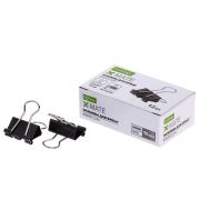 Зажимы для Бумаг Hatber X-Mate 19мм черные 12шт. в картонной коробке