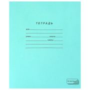 Тетрадь ЗЕЛЁНАЯ обложка 18 л., клетка с полями, офсет, «ПЗБМ»