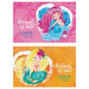 Альбом для рисования 08л., А4, на скрепке ArtSpace «Русалки. Mermaid at heart», эконом
