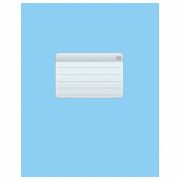 Тетрадь А5, 48 л., HATBER-ECO скоба, офсет №2 ЭКОНОМ, клетка, обложка мелованная бумага, «Голубая»