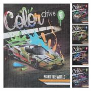 Тетрадь А5, 48 листов, клетка, поля, ассорти 5 видов Hatber