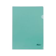 Папка-Уголок Пластиковая А4ф Hatber 180мкм Зеленая (без ед штрихкода)