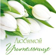 Бирка «Любимой учительнице» (компл.=20 шт)