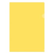 Папка-уголок OfficeSpace А4, 150мкм, пластик, прозрачная желтая