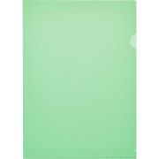 Папка-уголок OfficeSpace, А4, 150мкм, прозрачная зеленая