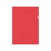 Папка-уголок OfficeSpace, А4, 150мкм, прозрачная красная