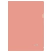 Папка-уголок СТАММ «Акцент» А4, 180мкм, пластик, непрозрачная, коралловая