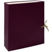 ПАПКА-БОКС АРХИВНАЯ СКЛАДНАЯ, БУМВИНИЛ LAMARK, А4, 30 ММ, БОРДОВАЯ