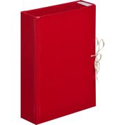 ПАПКА-БОКС АРХИВНАЯ СКЛАДНАЯ, БУМВИНИЛ LAMARK, А4, 90 ММ, КРАСНАЯ