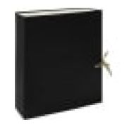 ПАПКА-БОКС АРХИВНАЯ СКЛАДНАЯ, БУМВИНИЛ LAMARK, А4, 200 ММ, ЧЕРНАЯ