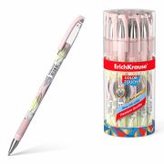 Ручка шариковая ERICH KRAUSE ColorTouch «Flora», СИНЯЯ, узел 0,7 мм, линия письма 0,35 мм