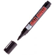 Маркер перманентный Crown «Multi Marker» черный, пулевидный, 3мм