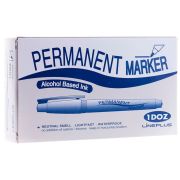 Line Plus Набор синих перманентных маркеров Power Line 200F, 12 шт., синий