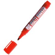 Маркер перманентный Crown «Multi Marker» красный, пулевидный, 3мм