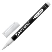 Маркер перманентный BRAUBERG «W2», БЕЛЫЙ, круглый наконечник 2 мм, 151505