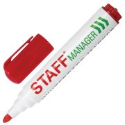 STAFF Маркер для доски Manager, красный