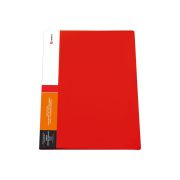 ПАПКА С БОКОВЫМ ЗАЖИМОМ 0,60 ММ, КОРЕШОК 17 ММ, КАРМАН НА КОРЕШКЕ С ИНДЕКСНОЙ ВСТАВКОЙ, КРАСНАЯ