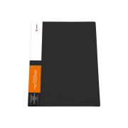 ПАПКА С БОКОВЫМ ЗАЖИМОМ 0,60 ММ, КОРЕШОК 17 ММ, КАРМАН НА КОРЕШКЕ С ИНДЕКСНОЙ ВСТАВКОЙ, ЧЕРНАЯ