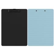 Планшет с зажимом Berlingo «Instinct» А4, пластик (полифом), аквамарин/черный