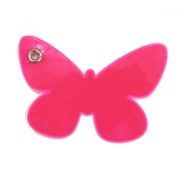 Световозвращатель ПВХ Подвеска «Бабочка» Розовая