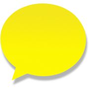 Бумага для заметок с клеевым краем фигурная Диалог неон желтая 50 листов