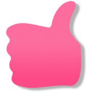 Бумага для заметок с клеевым краем фигурная Класс! неон розовая 50 листов