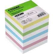Блок для записей СТАММ «Стандарт», 8*8*8см, ассорти