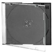 Бокс для CD/DVD Slim, черный лоток CDB-sl