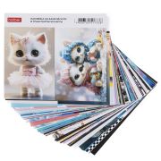 Наклейка на банковскую и транспортную карты с высечкой под чип Ассорти 48 дизайнов в блоке