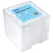 Блок для записей OfficeSpace 9*9*9см, пластиковый бокс, белый