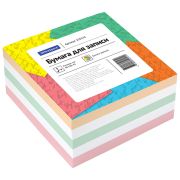 Блок для записей OfficeSpace, 9*9*4,5см, цветной