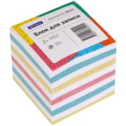 Блок для записей OfficeSpace 9*9*9см, ассорти, эконом