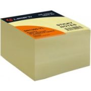 БУМАГА ДЛЯ ЗАМЕТОК С КЛЕЕВЫМ КРАЕМ 76X76 ММ, 450 Л., ЖЕЛТАЯ ПАСТЕЛЬ, LAMARK