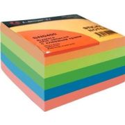 БУМАГА ДЛЯ ЗАМЕТОК С КЛЕЕВЫМ КРАЕМ 51X51 ММ, МИНИ-КУБ 250 Л., 5 ЦВЕТОВ НЕОН