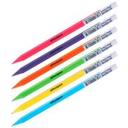 Карандаш механический OfficeSpace 0,7мм, грип, с ластиком, ассорти