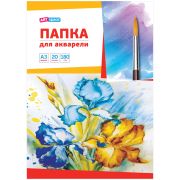 Папка для акварели 20л. А3, ArtSpace «Ирисы», блок рис.бум. 180г/м2