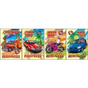 Раскраска 8л А4ф на скобе серия -Автомотошоу-