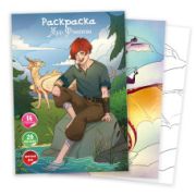 Раскраска А4 с наклейками мир фентези