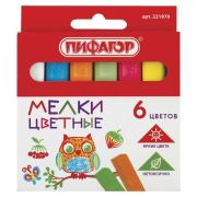 Пифагор Мел цветной пифагор, набор 6 шт., квадратный, 221979, Китай