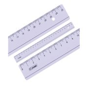 Линейка 25см Стамм, пластиковая, прозрачная тонированная