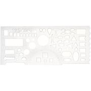 Линейка «ArtSpace», 20,2x9 см OfficeSpace, цвет прозрачный