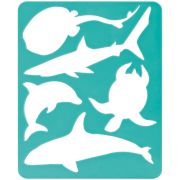 Трафарет-раскраска контурный, СТАММ «Морские обитатели», пакет, европодвес
