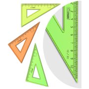 Треугольник 30°, 10см Стамм «Neon», 4цв.