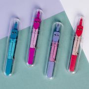 Циркуль TWIN с защит.пластик.колпачком в пластиковом футляре Ассорти