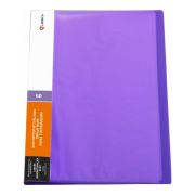 ПАПКА С 60 ВКЛАДЫШАМИ 0,60ММ ЖЕСТКАЯ НЕОН ФИОЛЕТОВАЯ
